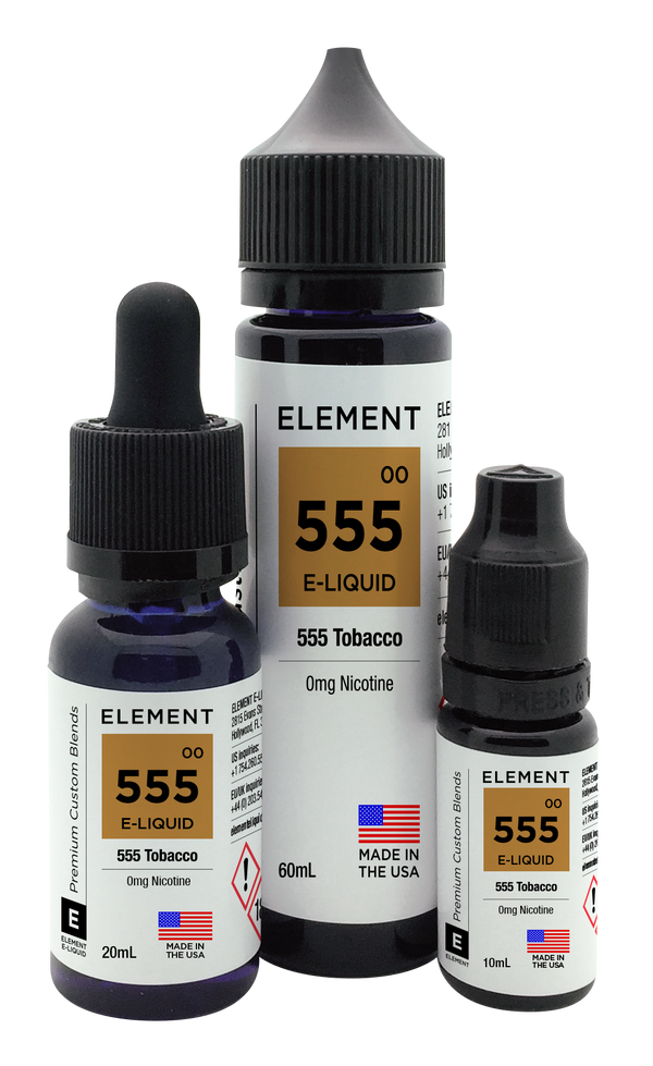 element 555 tobacco NS20 ELiquid from 3.69 Element 555 Tobacco Gusto Mini