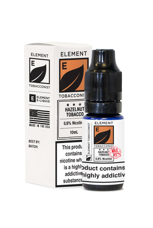 Element Tobacconist Hazelnut Dripper e-Liquid 10mL 10-pack