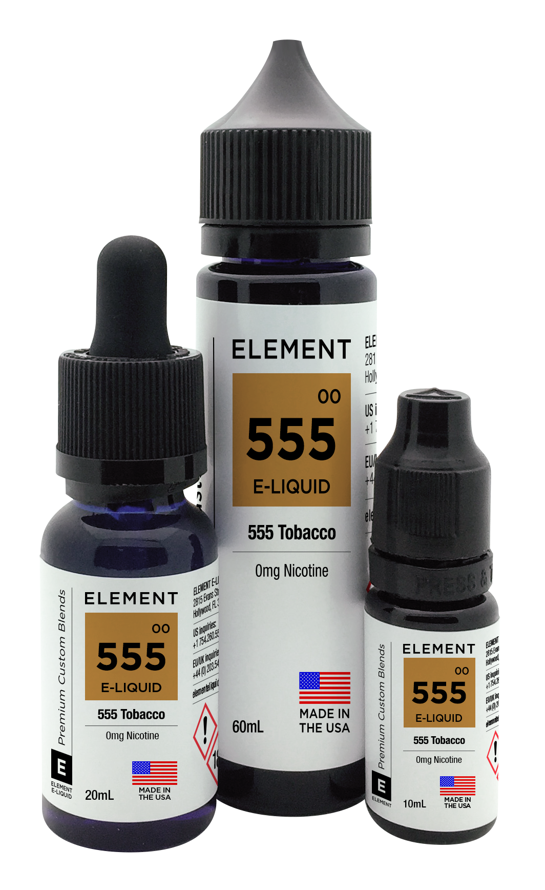 element 555 tobacco NS5 E-Liquids - Element 555 Tobacco 10ml 10mg