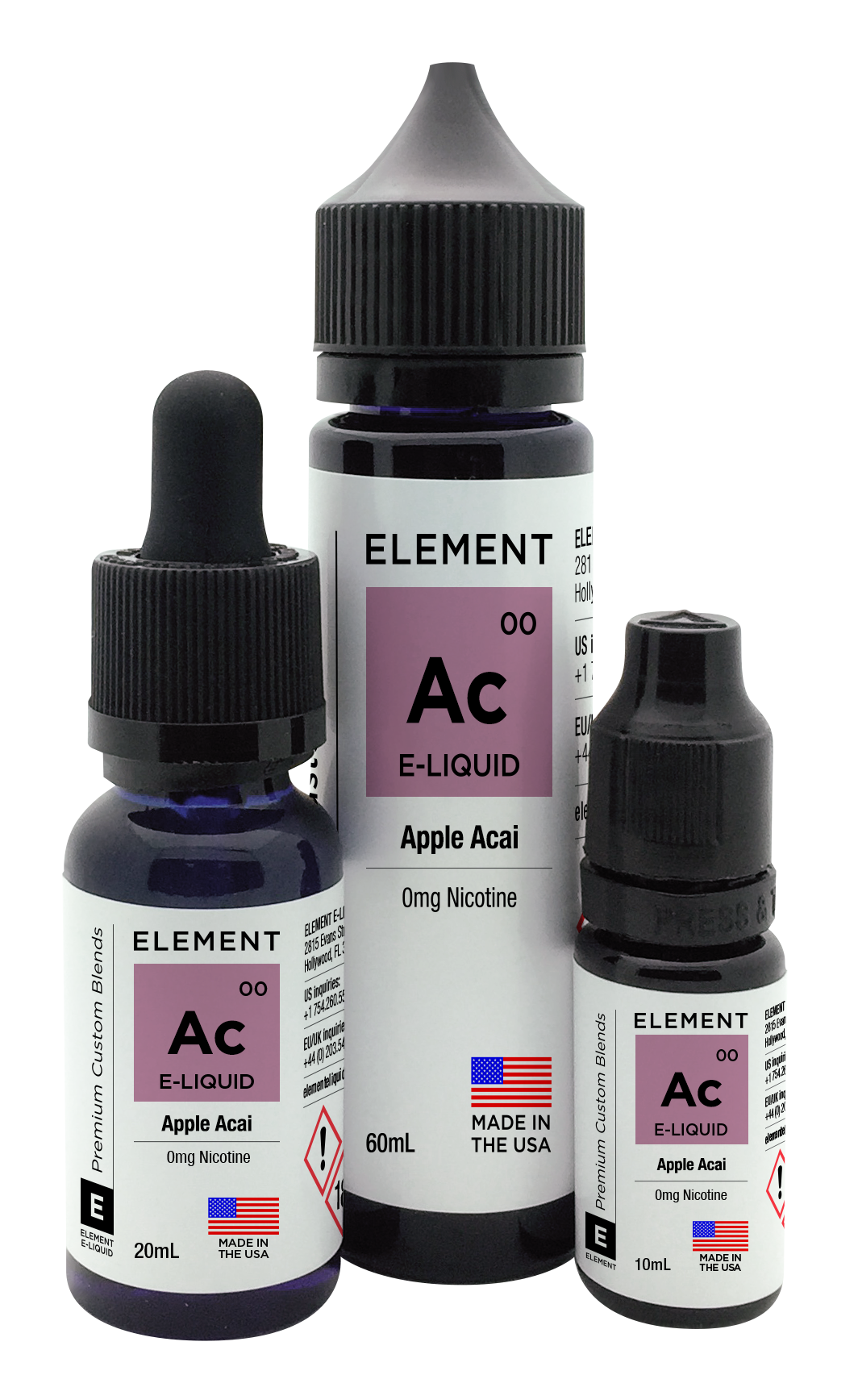 Apple Acai e-Liquid - Element e-Liquids Apple Acai e-Liquid - Element e-Liquids